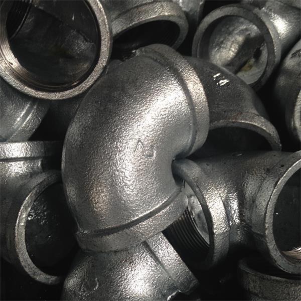 Professional China Bsp Pipe Fittings - Galvanized malleable iron elbow 90 with npt thread – Gain