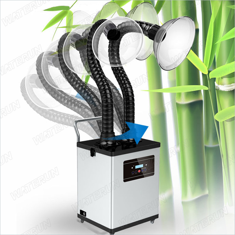 Noise Reduction Beauty Nail Salon Fume Extractor With Clogging Alarm