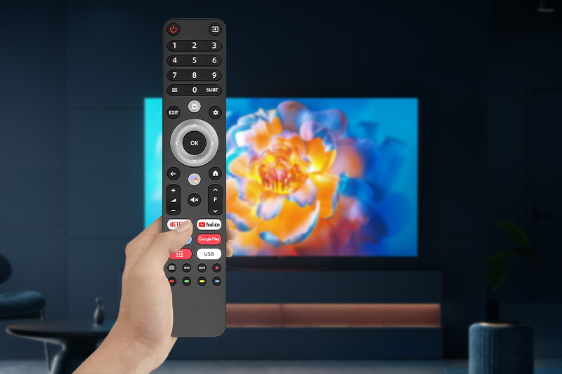 Revolutionize your home entertainment experience with the Smart Bluetooth Voice LED/LCD Remote