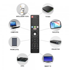 Fashion ODM smart TV remote control for Miray Konka Enxuta Rca Dexp Atvio Chang Hong Tvs with YouTube and Netflix function