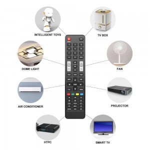 OEM factory wholesale IR BLE wireless smart TV remote controller for android tv pc smart tv