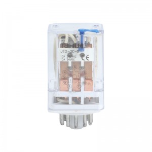 Taihua New JTX-3C-D 10A 11 Pins 3 NO 3 NC Electromagnetic Relay