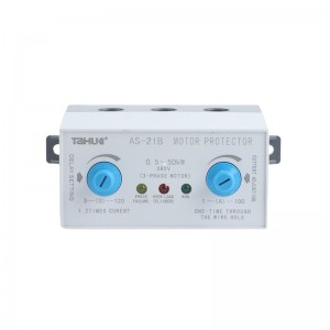 Taihua Three phase overload current protection motor protector AS-21B