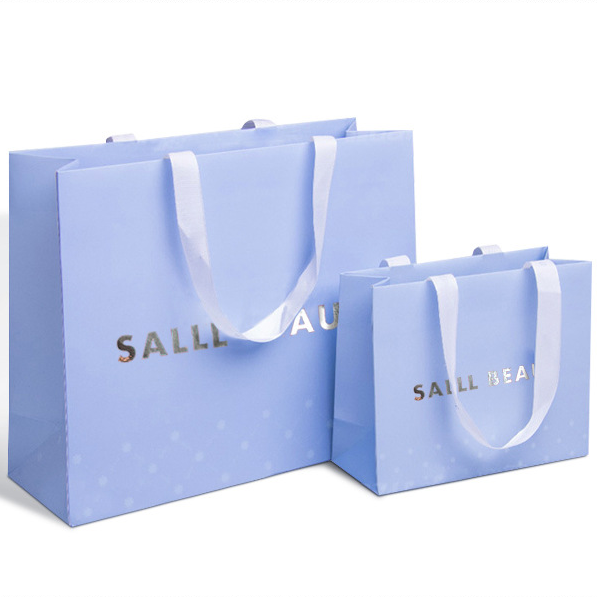 500pcs Custom Logo Luxury Paperbag Boutique Retail Clothing Packaging  Shopping Bag Gift Bag Bolsa De Papel Paper Bag With Logo