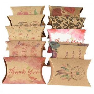 Kraft Paper Box Pillow Shape  Box