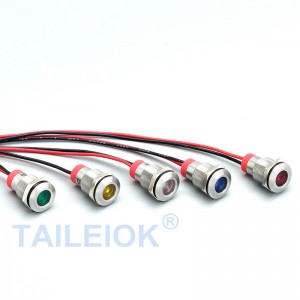 TAILEIOK 12mm Indicator Light for Equipment with Red Green Blue Yellow White lamp