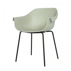 Motel 6 Hotel Side Chair Ploy Shell Steel Frame Hotel Room Stolica European Design Hotel Dining PP Chair