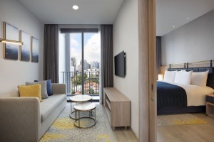 Staybridge Suites IHG Dlouhodobý pobyt Hotelový pokojový nábytek Pohodlné soupravy hotelového apartmá