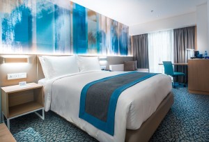 Holiday Inn Express ekonomiskās viesnīcas projekta mēbeles