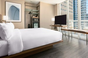 AC Hotels Marriott Muebles de proyecto de hotel de diseño europeo de 4 estrellas King Hotel Conjuntos de muebles para habitaciones de huéspedes