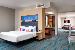 Aloft Hotels Marriott Móveis para quartos de hóspedes em estilo apartamento de hotel
