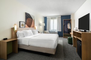 مجموعات غرف نوم الفندق لأثاث غرف الضيوف في فندق سبارك باي هيلتون