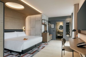 Canopy by Hilton Lifestyle Hotel Dormitorio Conxuntos Mobles Mobles cómodos para Hotel King Room