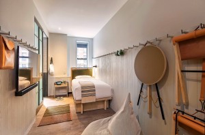 Moxy Hotels Стилски дизајн Мебел за хотелски соби Пријатни комплети за спални соби во хотелот Kings