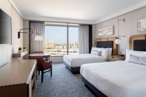 Ensembles de meubles de chambre d'hôtel de qualité supérieure de meubles de projet d'hôtel de luxe 5 étoiles de JW Marriott