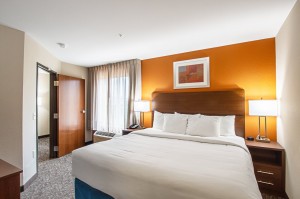 Mainstay Suites Choice Conjuntos de móveis de quarto de hotel para estadia prolongada