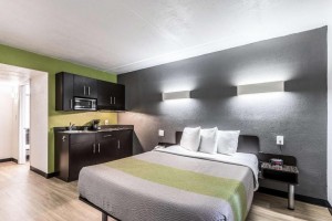Στούντιο 6 Extended Stay economy οικονομικό ξενοδοχείο μοτέλ έπιπλα δωματίων ξενώνα φθηνά σετ κρεβατοκάμαρας ξενοδοχείου