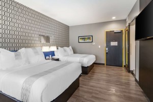 GLO By Best Western Hotels нэрийн зочид буудлын унтлагын өрөөний иж бүрдэл