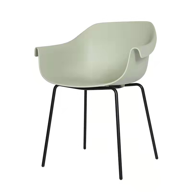 Motel 6 Hotel Side Chair Ploy Shell Steel Frame Hotel Room Chair European Design Hotel Dining PP Chair Featured Image