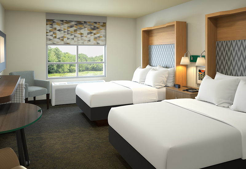 Manufactur standard Rustic Bedroom Furniture - Holiday inn H4 hotel bedroom set – Taisen