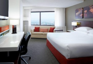 Set camera da letto dell'hotel Delta Marriott