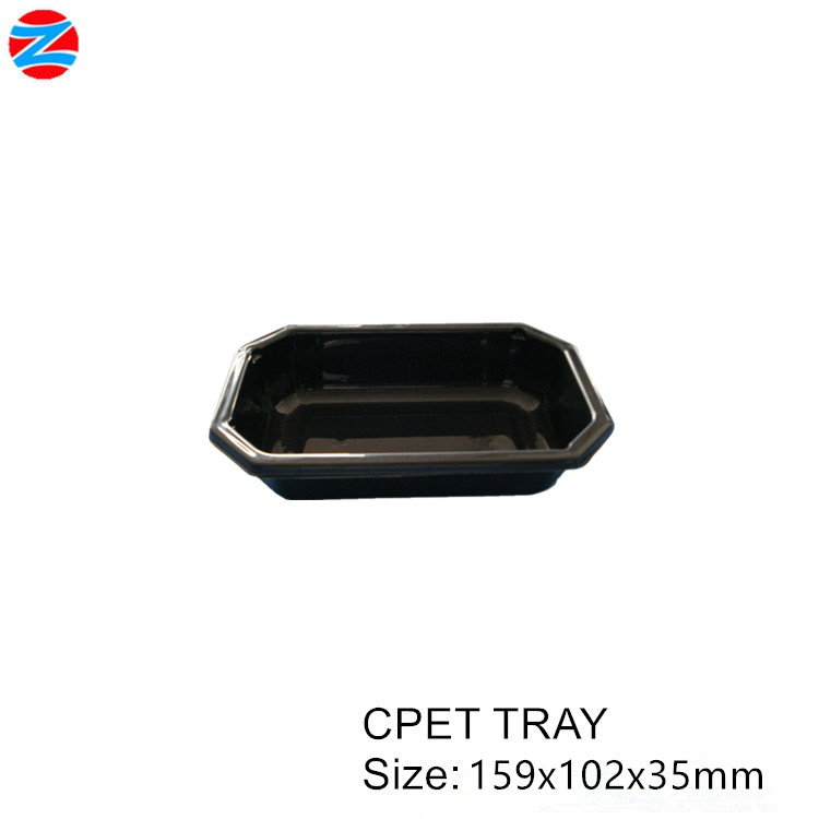 disposable compartment plastic food tray