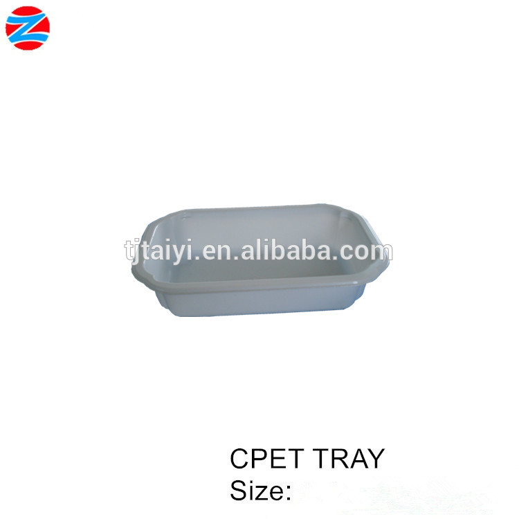 CPET food container with sealing film