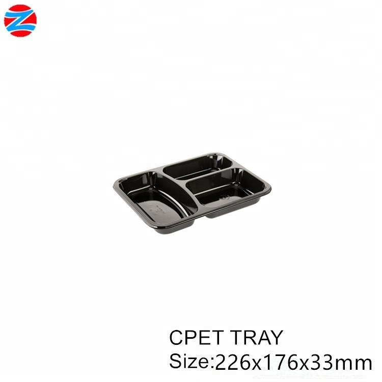 CPET disposable plastic food tray