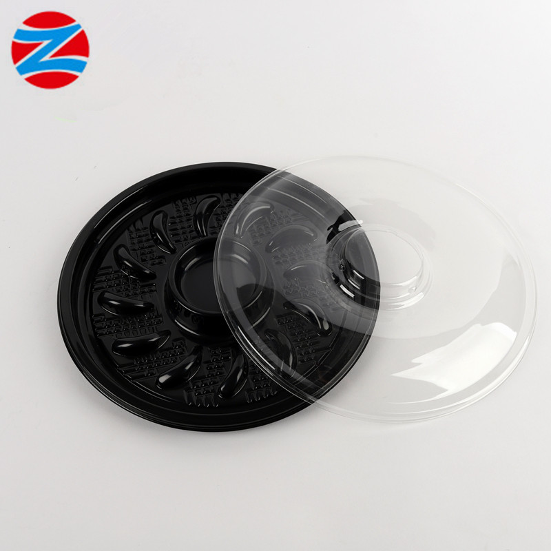 CPET hot sell high quality round plastic container with lid