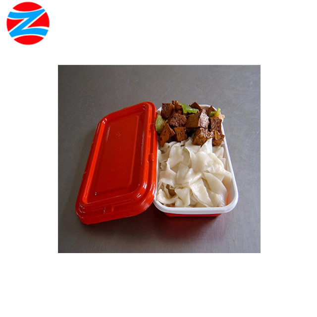 CPET disposable plastic food packaging container with lid