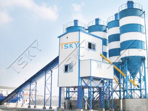 Dust Collecting Concrete Batching Mixing Plant
