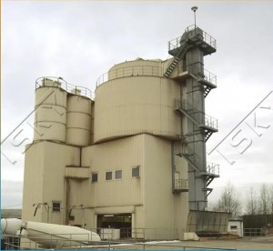 Low Energy Consumption HL180 Tower Batching Plant