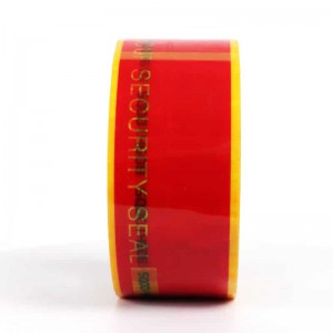 Easy Tear Security Custom Serial Number Barcode Self Adhesive Tape Warranty Void Open Tamper Evident Tape