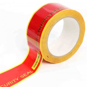 Easy Tear Security Custom Serial Number Barcode Self Adhesive Tape Warranty Void Open Tamper Evident Tape