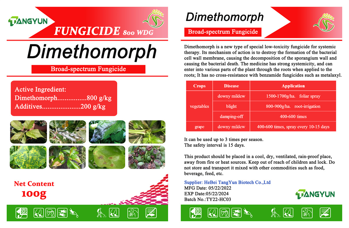 Popular Fungicide with factory price Dimethomorph 25%SC, 50%WP ,80%WP good quality