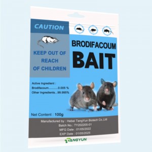 Reasonable price for Dimethoate 98%Tc - Most popular rodenticide rats killer Brodifacoum 98%TC, 0.5%TK, 0.005% Gel, 0.005% Gel with high effect – Tangyun