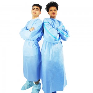 Disposable long sleeve medical surgical isolation gown manufacturer
