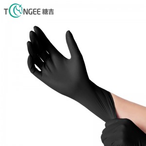 China Factory Ce Disposable Natural Latex Medical Examination Nitrile Gloves Black Disposable Nitrile Gloves Black Nitrile Gloves