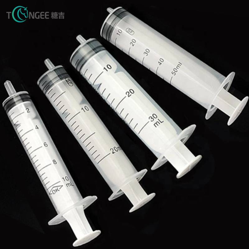Tongee Hot Sale good Quality Medical Collection Disposable 50ml injection plastic syringe without needle Featured Image