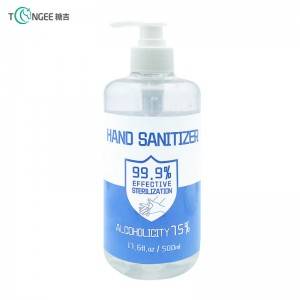 Antibacterial 75% alcohol based rinse-free hand sanitizer gel