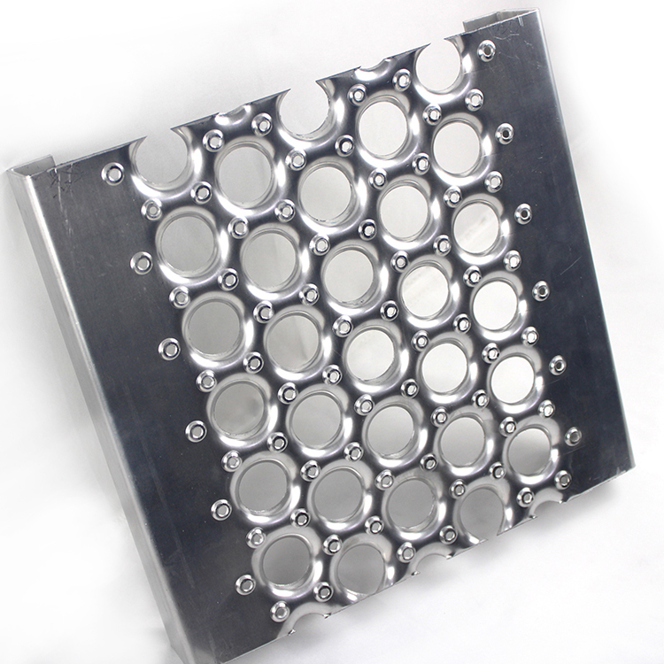 Industrial Non Skid Aluminum Perforated Walkway Plate Perforated