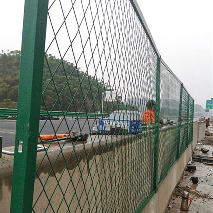 Viaduct bridge protection mesh galvanized anti-throwing fence