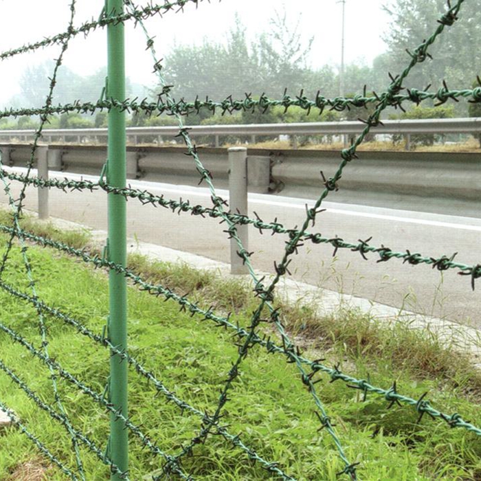 PVC Coated Galvanized Binding Wire Barbed Wire Fence