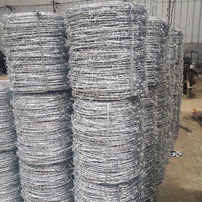 Double strand zinc-aluminum alloy coated steel wire barbed wire
