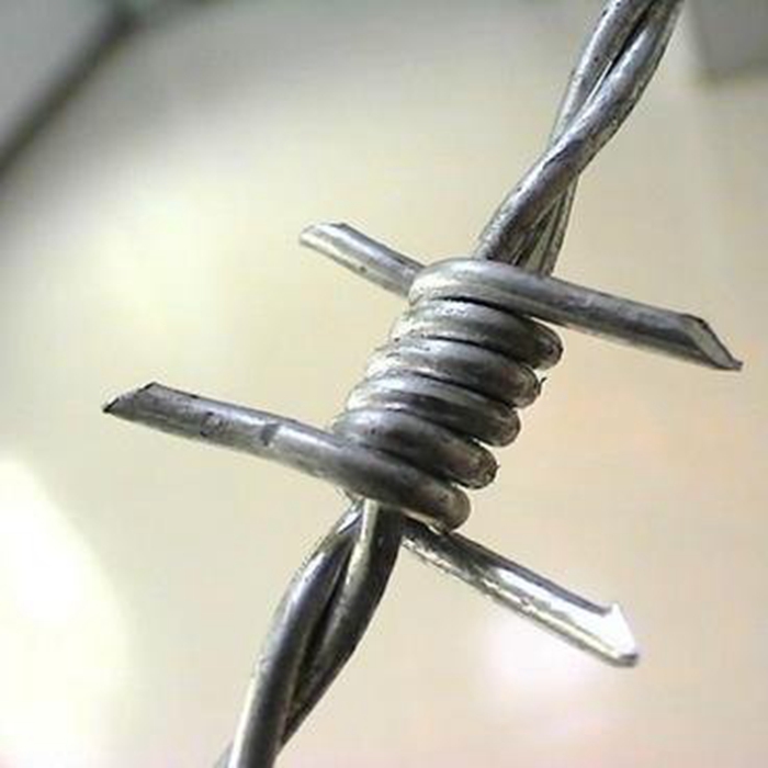 Double twist barbed wire security fence forest protection