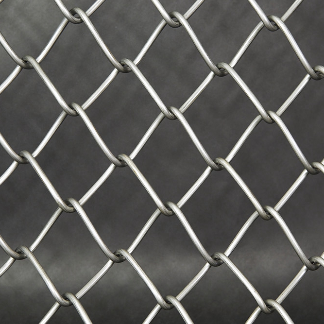Galvanized diamond chain link mesh for playground