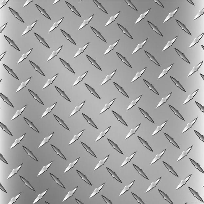 Anti-skid diamond steel plate patterned board for stair treads