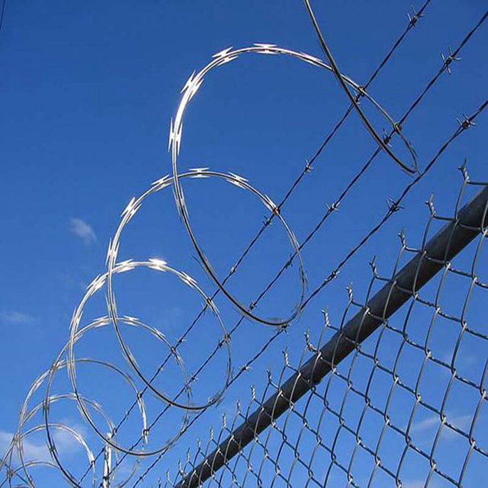 Flat Wrap Razor Wire Stainless Steel Wire Fencing