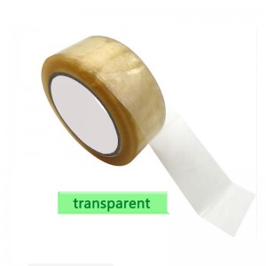 Un dos máis populares para China, cinta de selado de embalaxe transparente, cinta de selado, cinta de selado de celulosa, cinta de selado de cartón