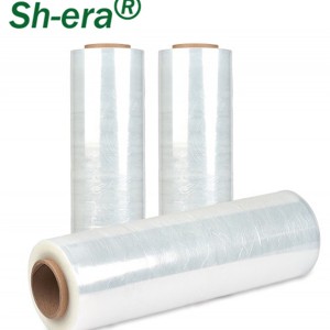 Transparent PE wrapping film for pallet package